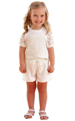 Imagem 2 de 3 de Conjunto Infantil Petit Cherie Off White Celebration 21178