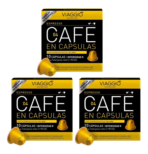 Pack 30 Cápsulas Para Nespresso Variedad Espresso