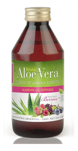 Aloe Vera 100% Natural Bebible+berries Natier X 250cm3 Fyr Sabor Suave