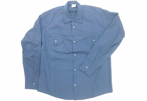 Camisa De Trabajo Antiácida Tela Grafil Azulino 48al50