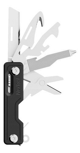 Multiferramenta Multitool Nextool Ne200 10 Em 1 Para Edc Cor Preto