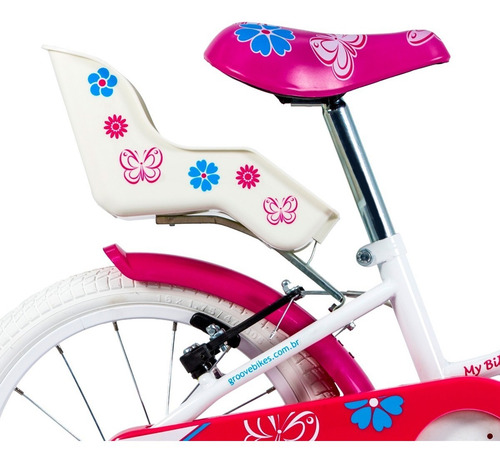 Imagem 4 de 7 de Bicicleta Infantil Groove My Bike Aro 16 Branca 4-8 Anos