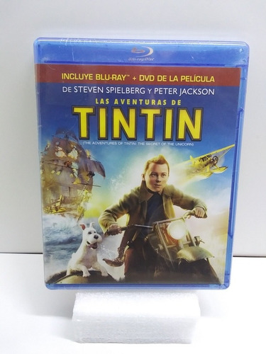 Bluray + Dvd Las Aventuras De Tintin, De Steven Spielberg