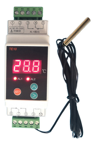 Termostato Din Con Sensor Práctico De Alta/baja Temperatura