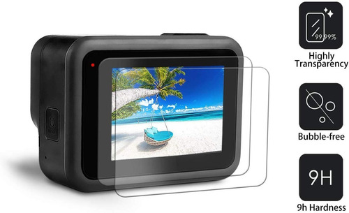 Vidrio Templado Protector Para Gopro Hero 8 Black 6 Unidades