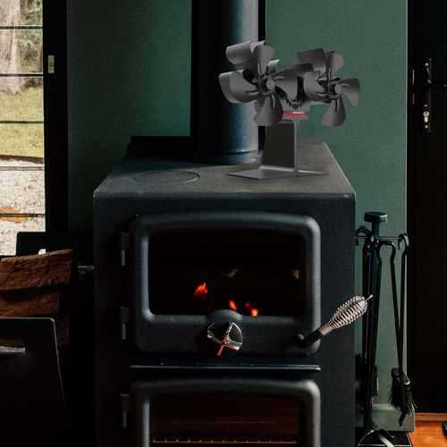 Fan De Chimenea Accionada Por Calor Con Aluminio De Poco