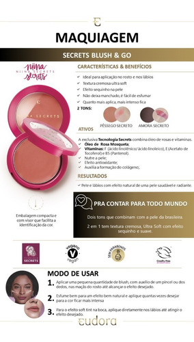 Imagem 5 de 10 de Kit Presente Niina Secrets Amora+box Exclusiva Kit Maquiagem