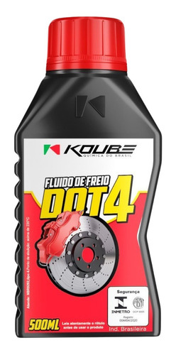 Fluído De Freio Dot 4 500ml Koube