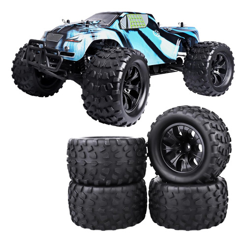 Neumáticos Y Ruedas Para Camión Rc 2,8 Con Bujes Hexagonales