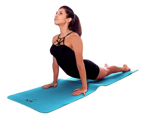 Tapete Yoga Mat Master Acte Azul/preto - T137-az