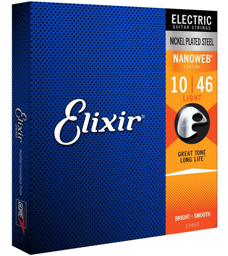 Encordoamento Cordas Para Guitarra Elixir 010 Made In Usa