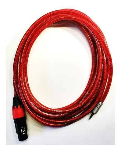 Cable Solcor Para Señal Xlr-plug 3.5mm Trrs1/8 1m Laptop Cel