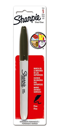 Marcador Permanente Negro Sharpie 1 Pza