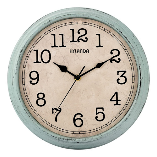Hylanda - Reloj De Pared Quartz, Estilo Vintage Y Retro, De
