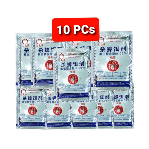 Veneno Para Cucarachas Fi0.05% (100% Garantizado) Pack 10pcs