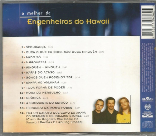 Cd Engenheiros Do Hawaii - O Melhor De / Sucessos Remasteriz (Usado)