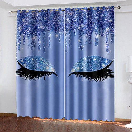 Juego De 2 Paneles De Cortinas De Ventana, Cortinas Púrpura