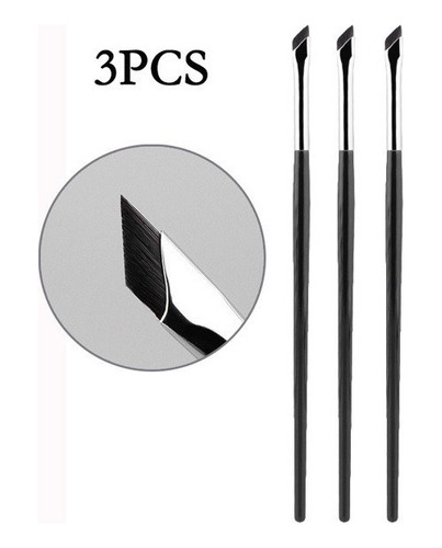 3 Pinceles Para Delinear Ojos Y Cejas