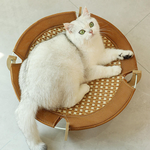 Cama Refrescante De Ratán Helado Para Gatos Colchoneta De Ra