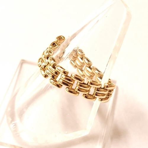 Imagen 5 de 6 de Anillo Panthere Oro Rojo 18k 3,4grs N°13 0,5cm Ancho Brumat