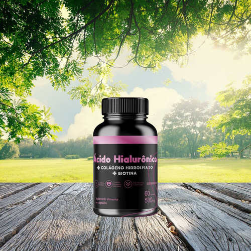 Kit 2 Ácido Hialuronico, Colágeno E Biotina 120 Cáps. Total Sabor Vitaminas