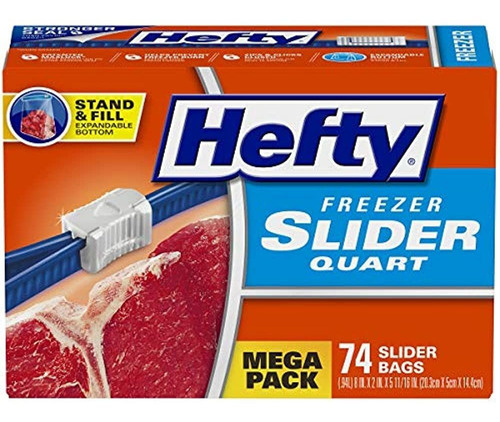 Hefty Slider Bolsas De Almacenamiento Para Congelador, Tamañ