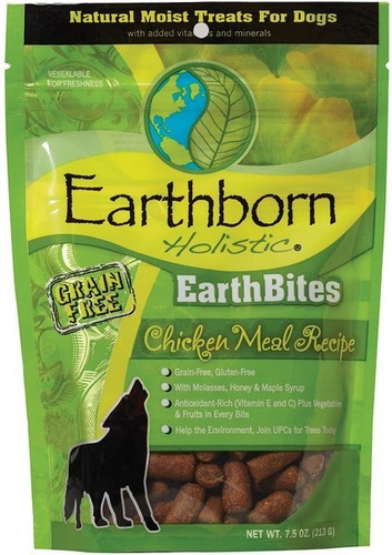 Earthborn Holistic  Earthbites Chicken Meal Recipe Natural M