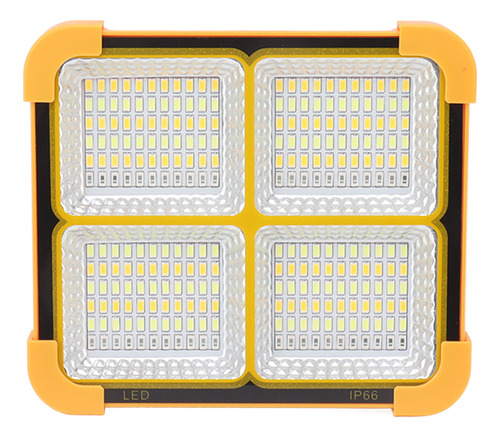 Luz Para Acampar Al Aire Libre, Panel Solar Recargable, Usb