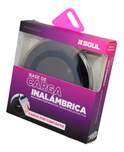 Cargador Soul Base Inalambrico Para Celulares Con Qi