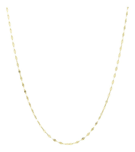 Cadena De Oro Italiano 10k Granito De Cafe 45 Cm X 1 Mm