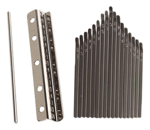 Thumb Piano Bridge Saddle 17 Chaves Set Kit Para Kalimba Diy