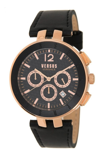 Reloj Cronografo Versus Versace Leather 44mm 100% Original