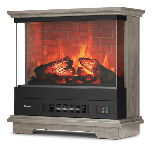 Turbro Firelake - Calentador Eléctrico De Chimenea