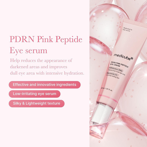 Medicube Pdrn Pink Peptide Eye Cream Crema De Contorno Ojos Sensible Día/noche