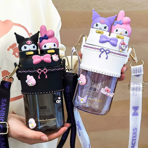 Termo Vaso Kuromi My Melody Botella Agua 700ml Niños Sanrio