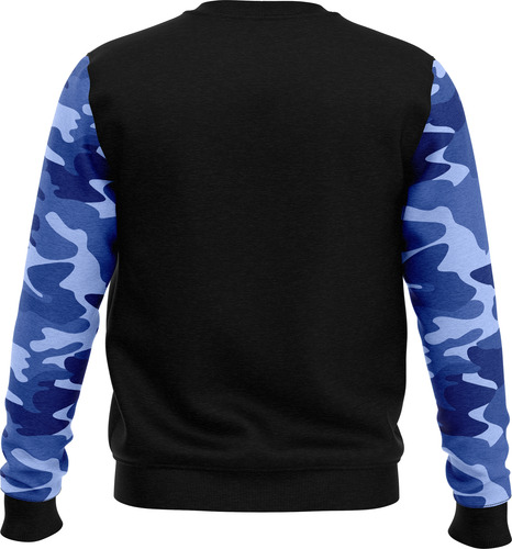 Buzo Camuflado Azul Militar - Remeras 5145