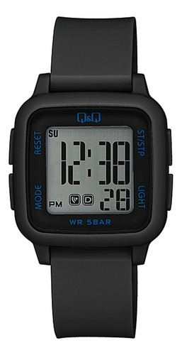 Reloj Pulsera Q&q G02a-004vy Digital Unisex Color Negro