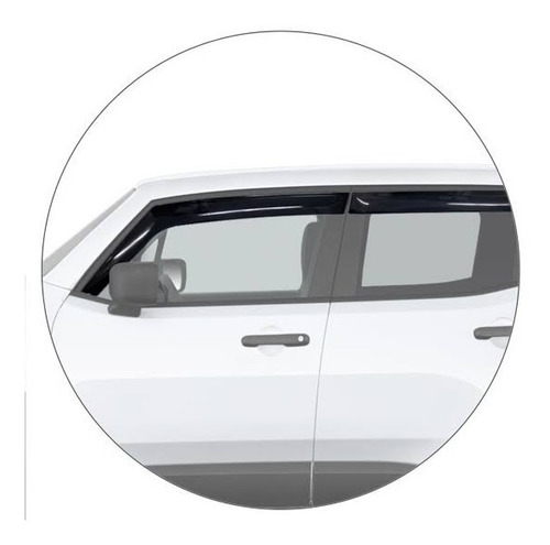 Imagem 4 de 7 de Calha De Chuva Defletor Jeep Renegade 15 22 4p Tg Poli 33001