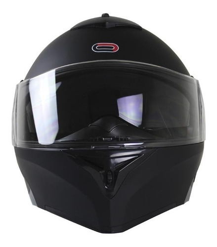 Casco Roda Luminar Abatible Luz Led Certificado Dot Negro