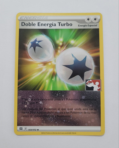 Pokemon Double Turbo Energy (cosmos Holo) - Prize Pack Serie