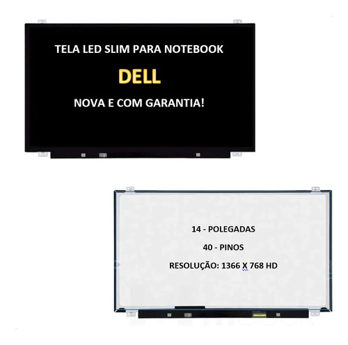Tela 14 Led Slim Para Notebook Dell Inspiron 14r 5437 Nova
