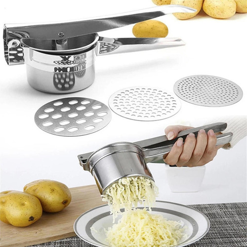 Prensador De Patatas De Acero Inoxidable Prensa Y Triturador