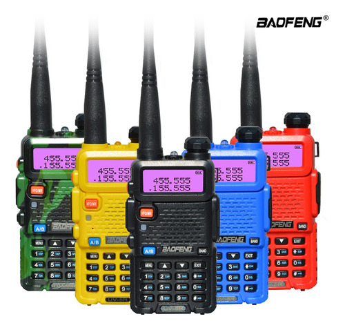 Baofeng Uv-5r Uhf Vhf Walkie Talkie Radio (5 Colores) Color Negro