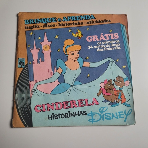 Disco Vinil Historinhas Disney - Cinderela - Abril Cultural 