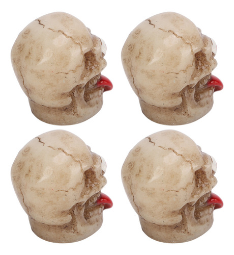 Aa Juego De 4 Tapas De Neumáticos Con Forma De Calavera,