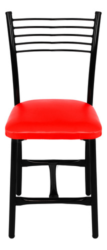 Comedor Para Restaurante Bar Mesa Cafetería Jardín Exterior Color Rojo Diseño De La Tela De Las Sillas Liso