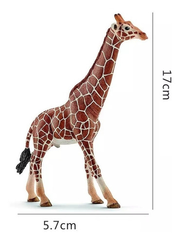 Imagem 4 de 8 de 2 Miniaturas Animais Girafa Tigre Africa Selvagem Brinquedos