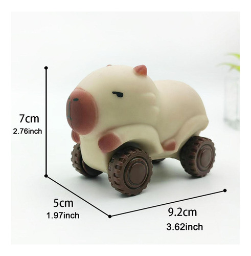 Capybara-juguete For Tirar Hacia Atrás, Coches De Beige