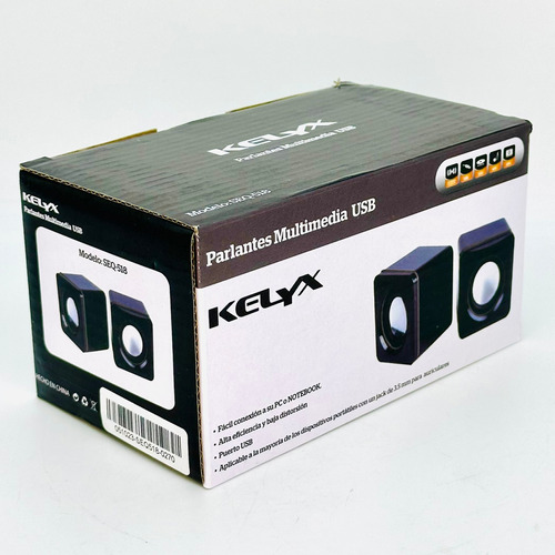 Parlantes Para Pc Notebook  Usb Kelyx Negro