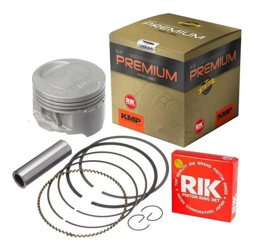 Pistão Kit C/ Anéis Cg125 99 A 2001 3mm Kmp Premium